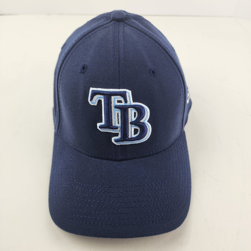 New Era 39Thirty Tampa Bay Rays Blue Neo Flex Fit Hat Cap Size Medium/Large
